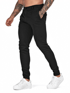 Stylish Black Cargo Pants for Men - Modern Fit Chinos-5