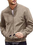 Urban Edge - Men's Velvet Bomber Jacket for Casual Style-1