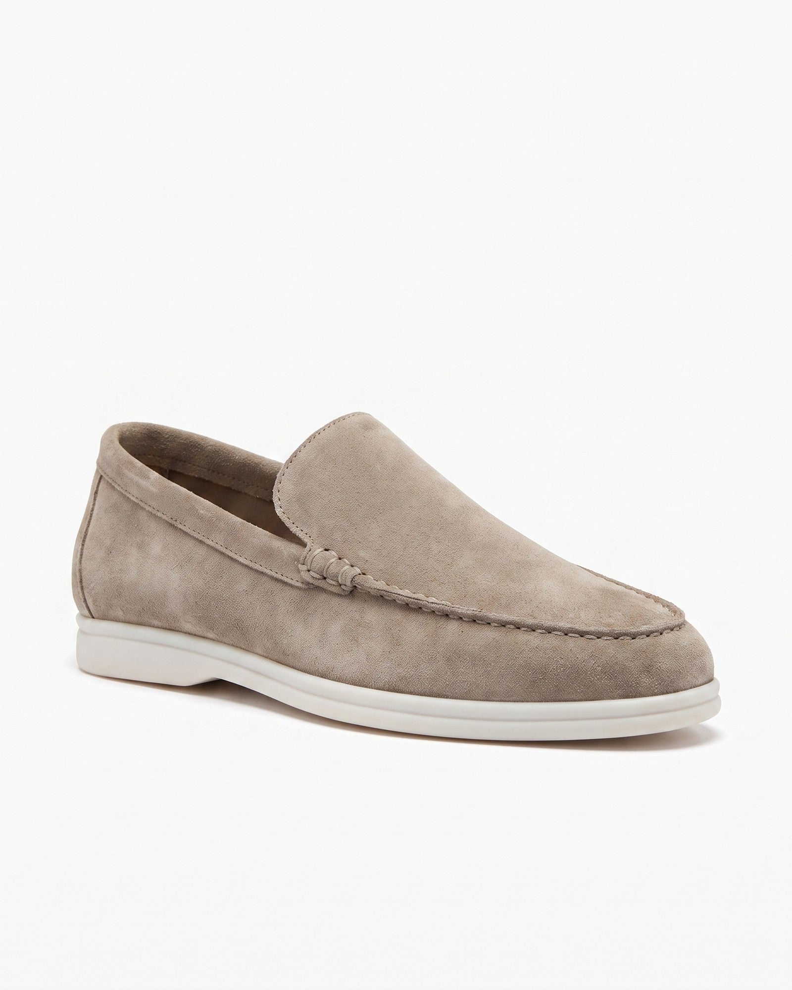 Men's Slip-On Loafers - Smart-Casual Style & Comfort - Beige