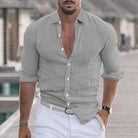 Bennett-Linen Men's Shirt - Lightweight Button-Up 0