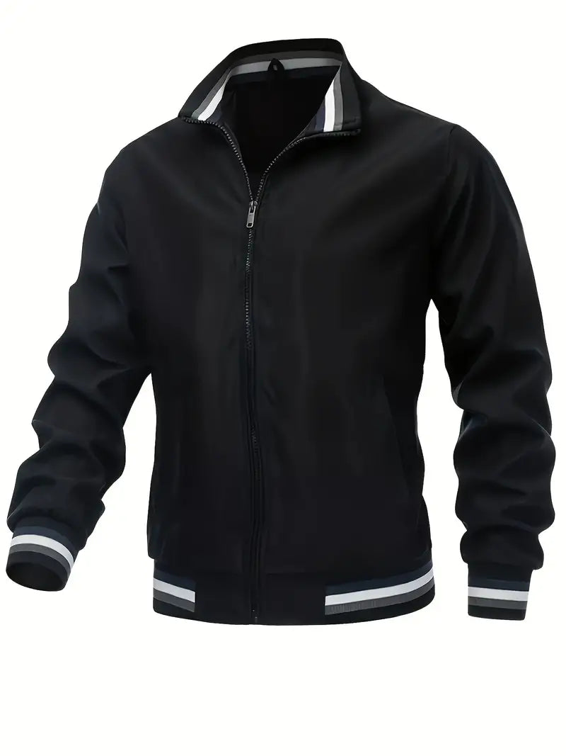 Vintagely - Men's Winter Jacket, Stylish Bomber Design-1