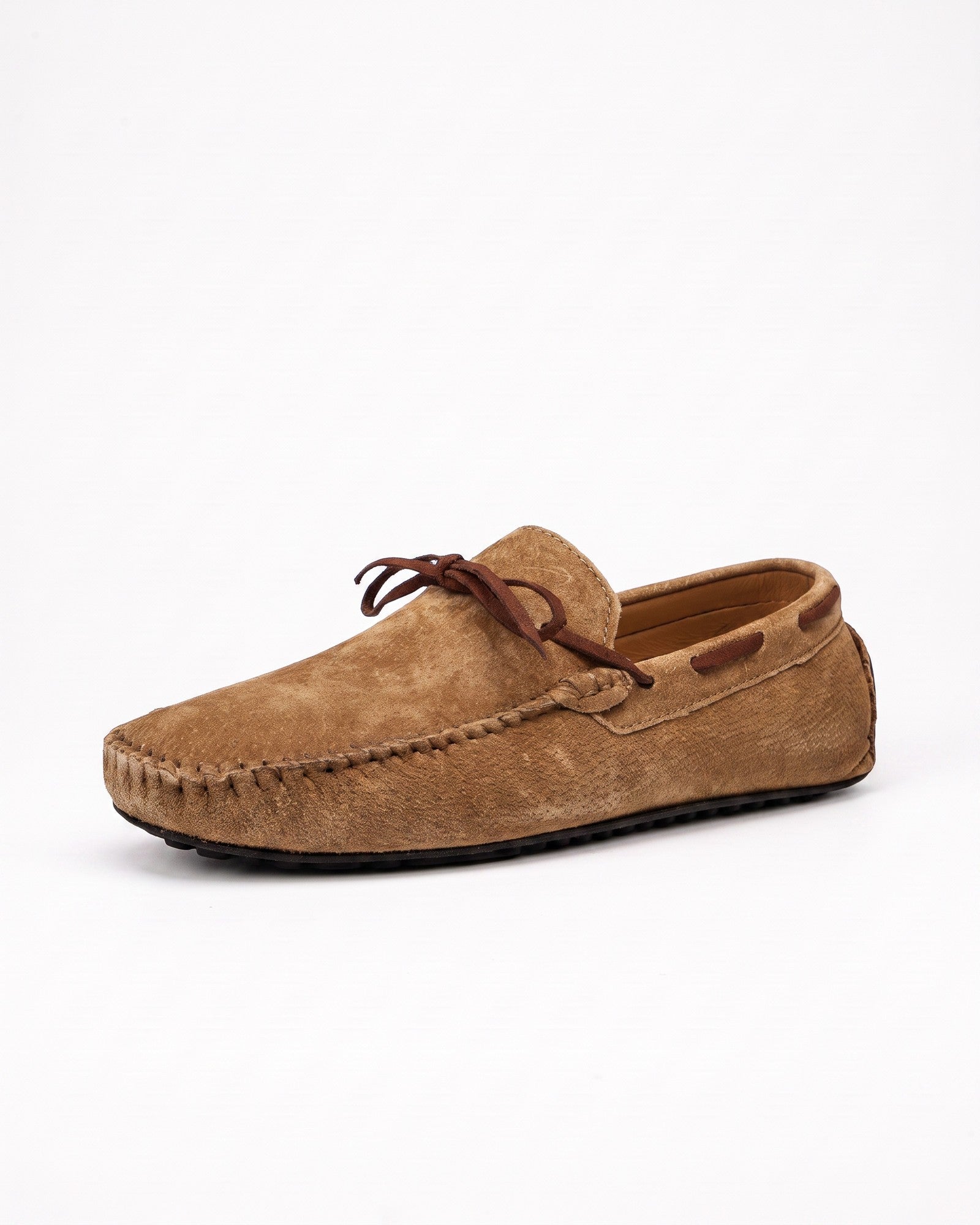 Men's Suede Driving Loafers - Premium Style & Comfort - Brown