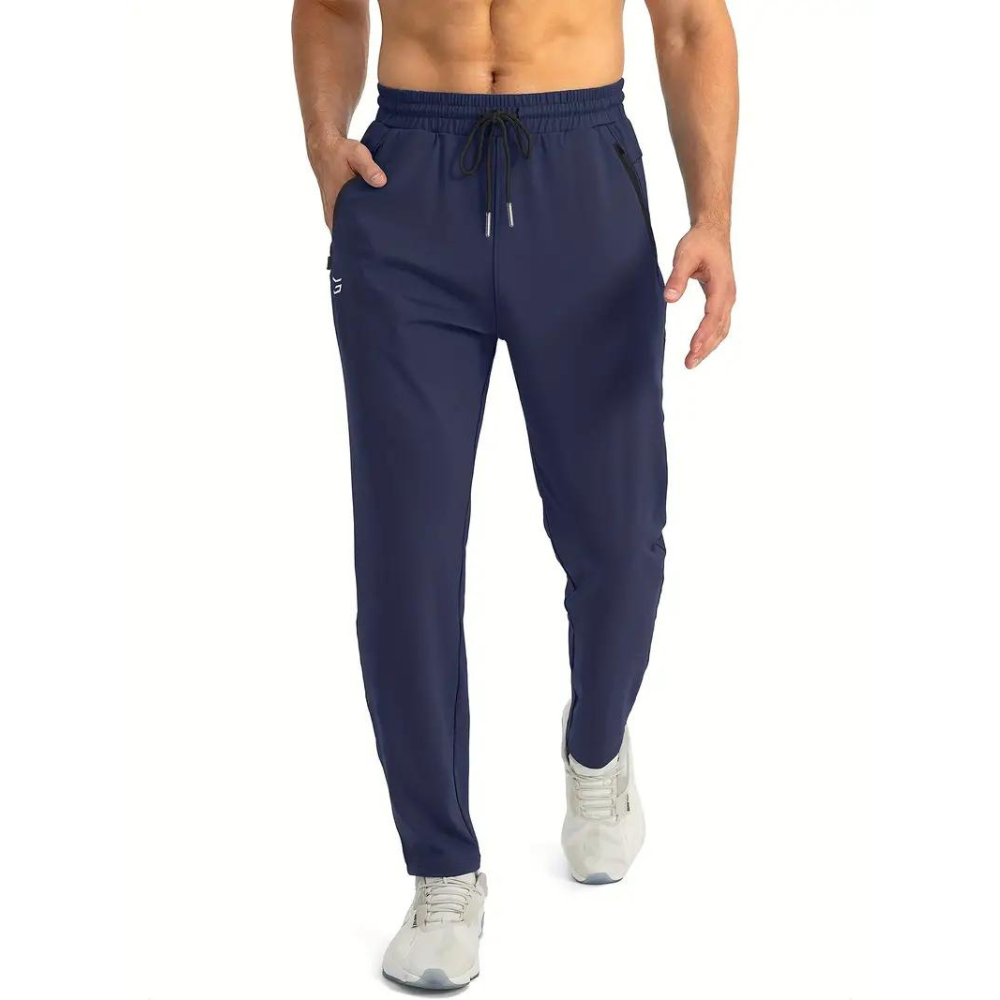 FlexFit - Stretchable Men's Joggers with Adjustable Waist and Pockets-1