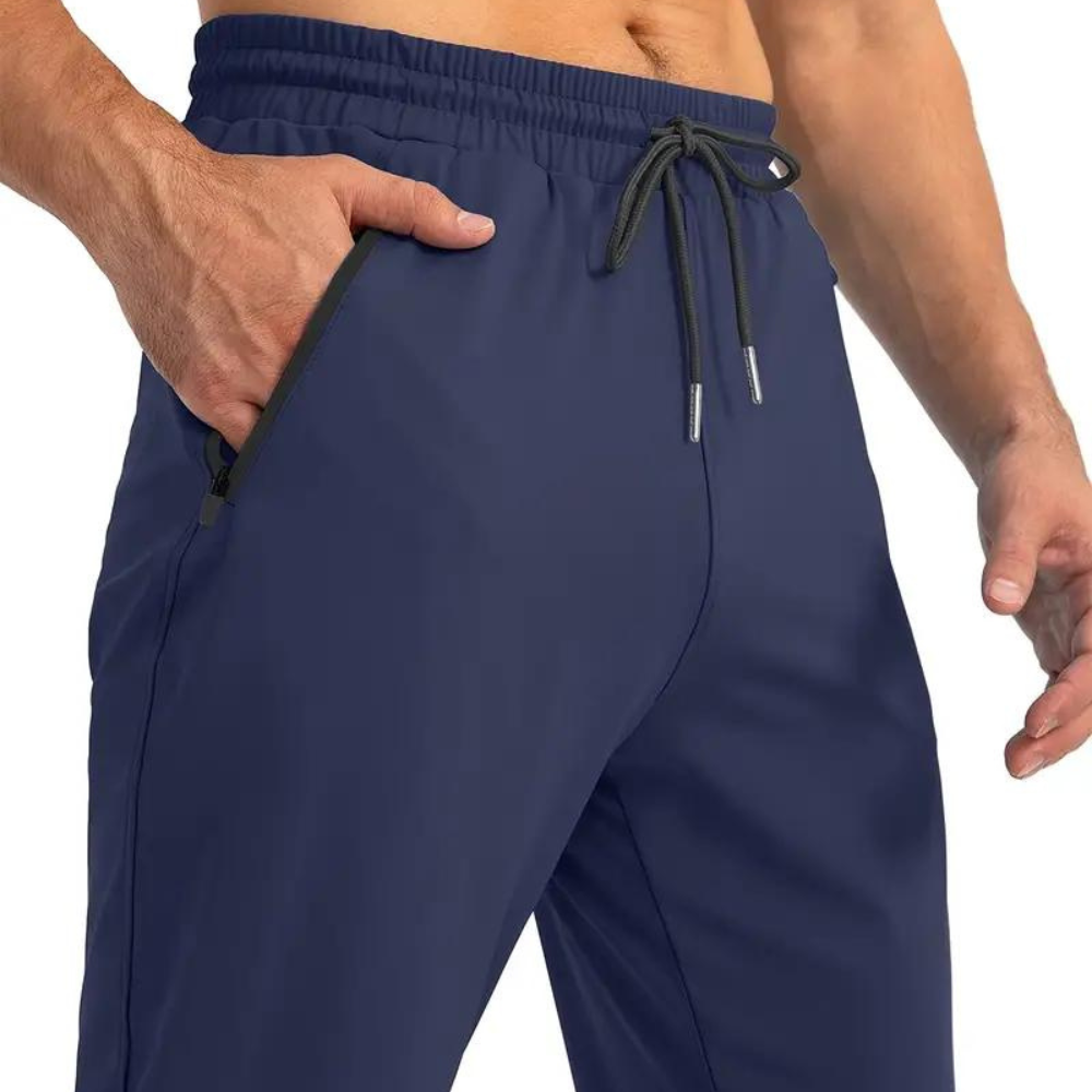 FlexFit - Stretchable Men's Joggers with Adjustable Waist and Pockets-2