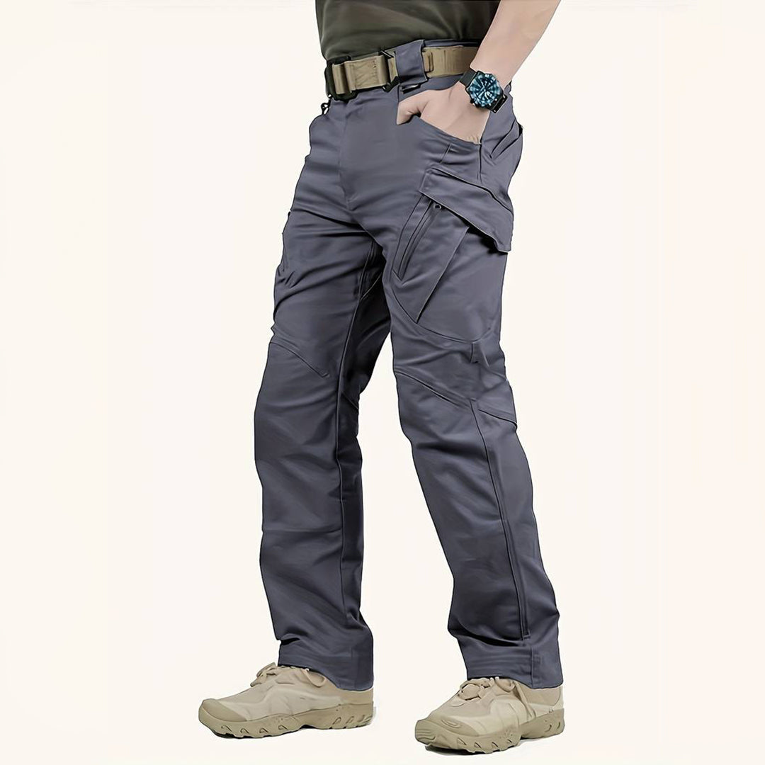 EcoGear Men's Cargo Trousers - Durable Outdoor Pants with Pockets-1