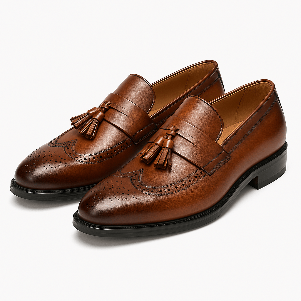 Giviny-Brown-Loafers-Mens-Leather-Tassel-Shoes 3
