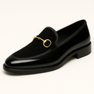 Giviny-Mens Black Penny Loafers - Italian Leather 2