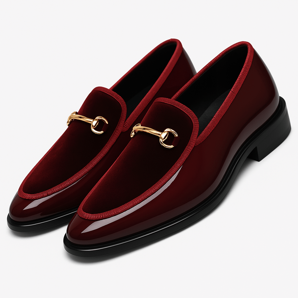 Giviny-Mens Black Penny Loafers - Italian Leather 4