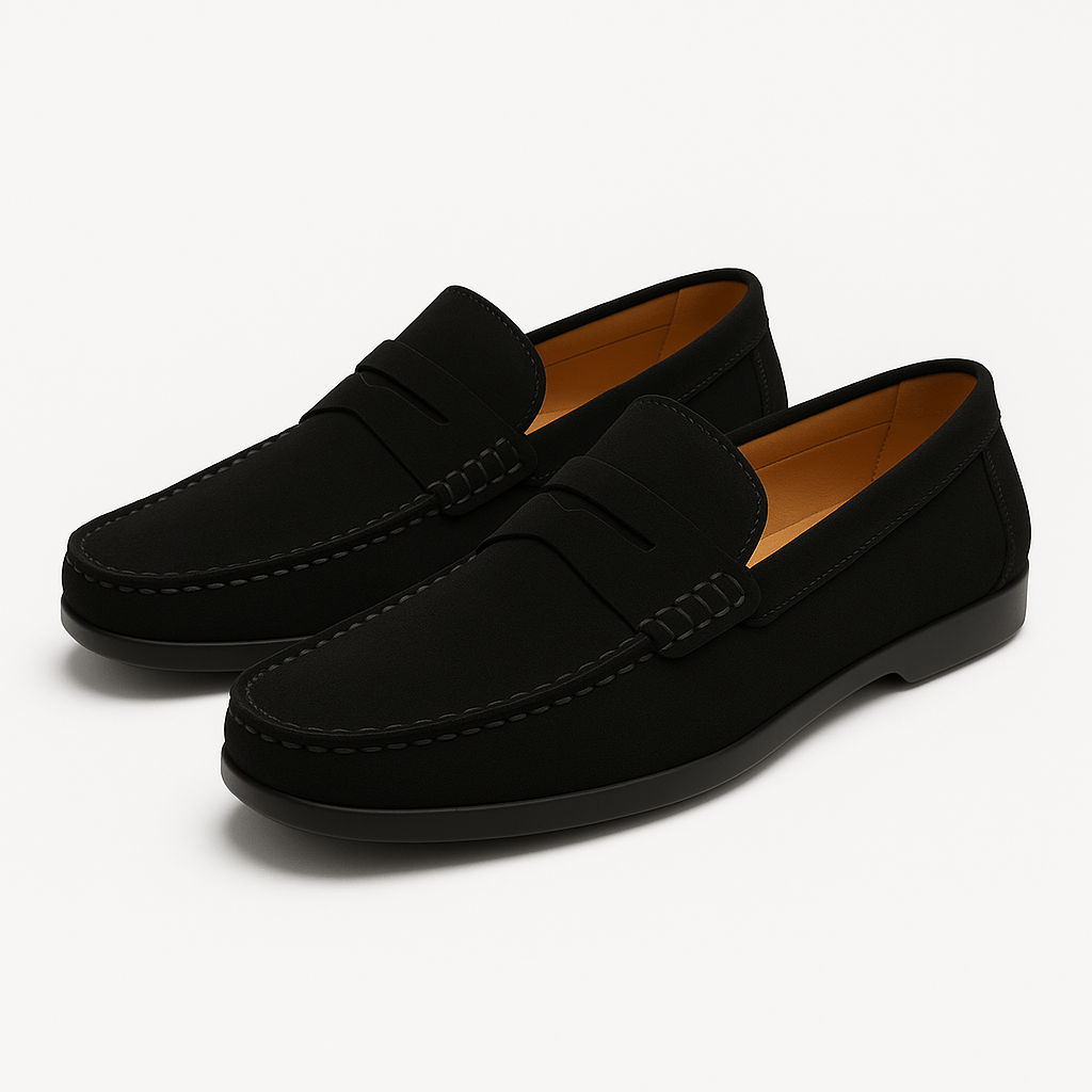 Giviny-Mens Loafers | Premium Suede Slip-On Shoes 6