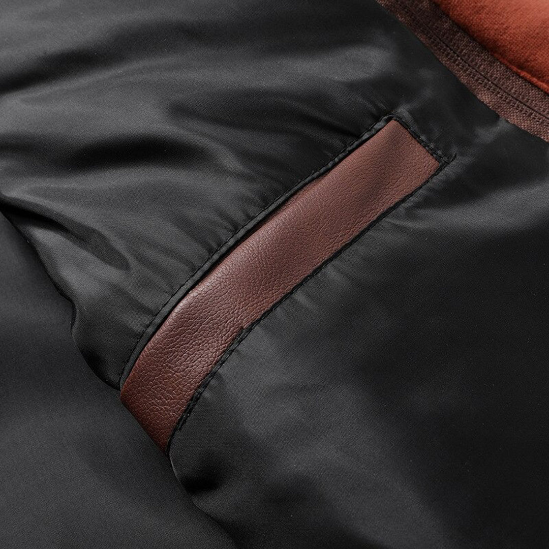 TitanWear - Men's Winter Leather Jacket with Hood for Casual Style-6