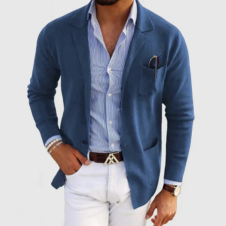 Knit- Men's Casual Blazer Jacket - Stylish & Comfortable 0