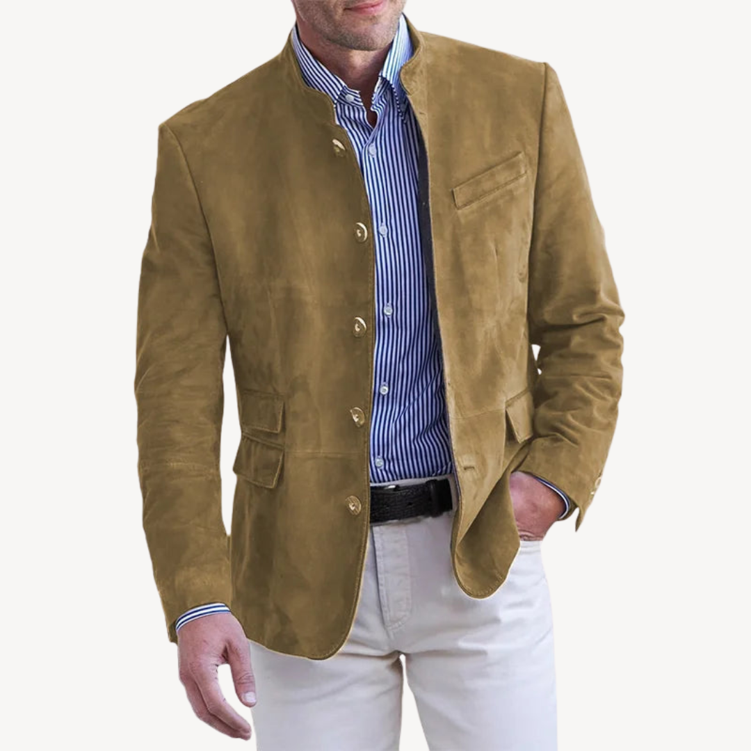 Loravelle - Men's Grey Blazer Jacket for Casual Style 1