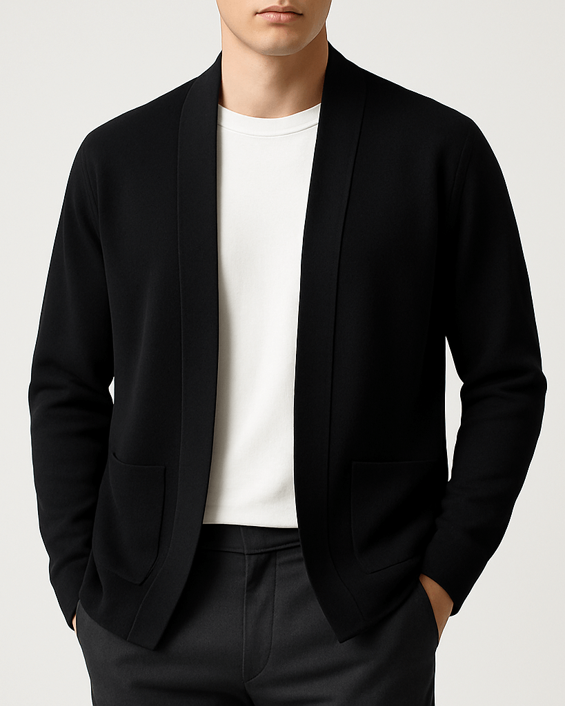 Luxe-Cardi Black Long Women's Cardigan Sweater 0
