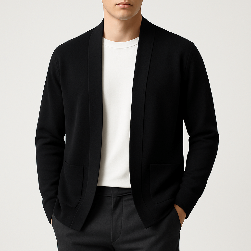 Luxe-Cardi Black Long Women's Cardigan Sweater 0