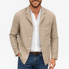 Luxe-Linen Women's Blazer for Smart Casual Style 0