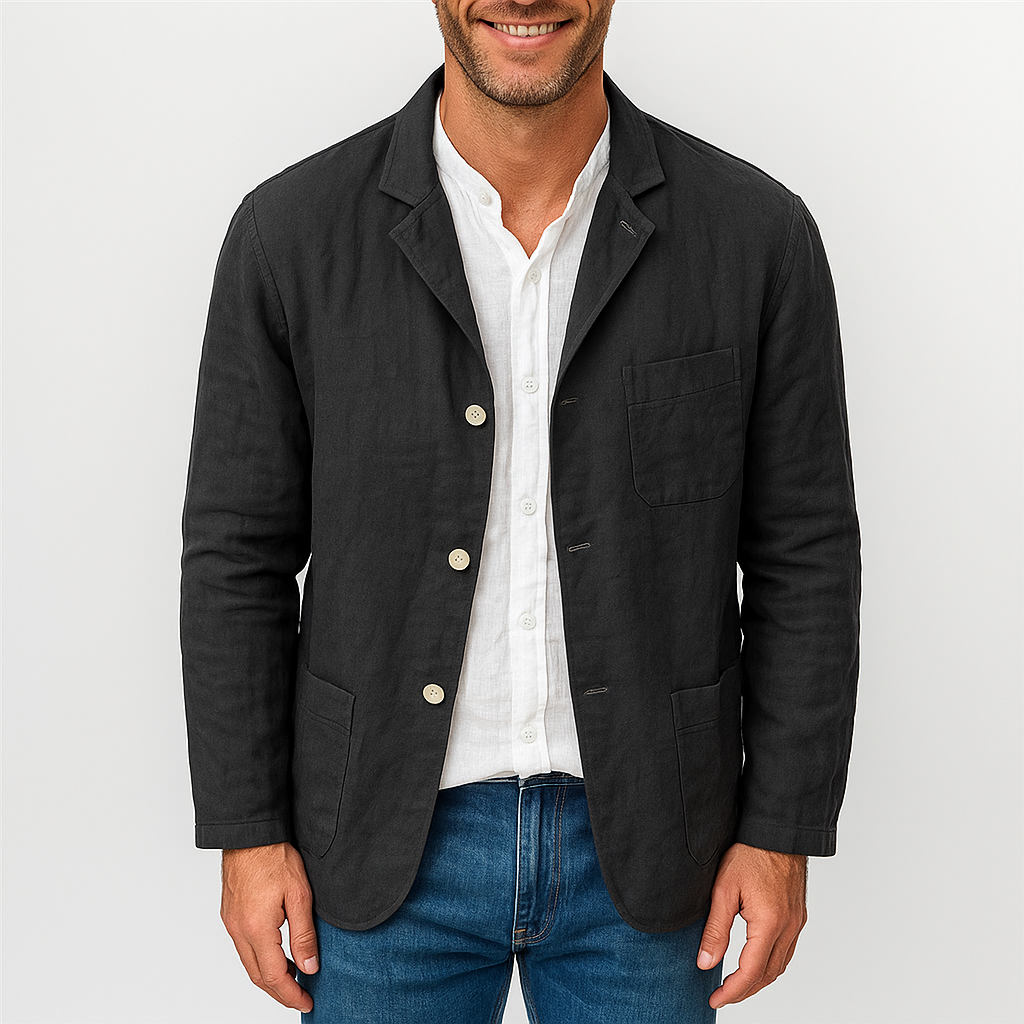 Luxe-Linen Women's Blazer for Smart Casual Style 4