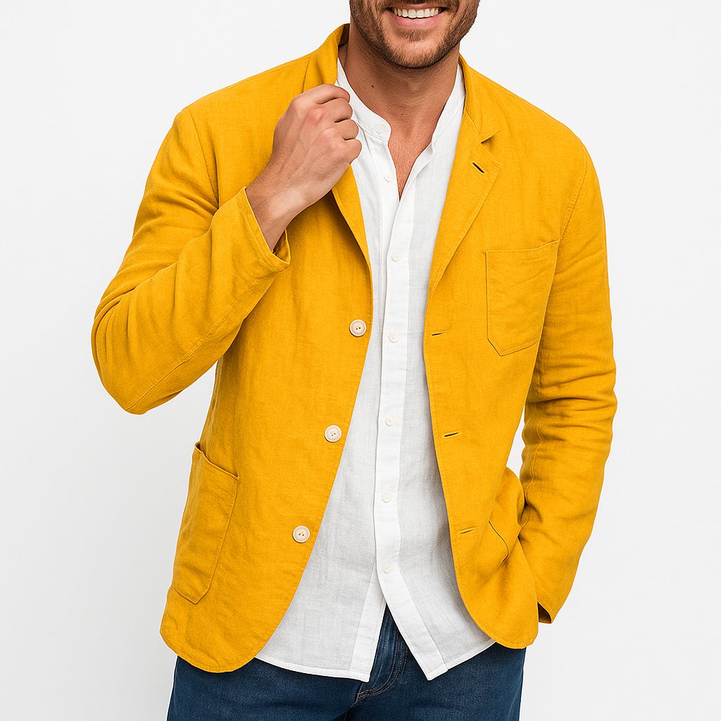 Luxe-Linen Women's Blazer for Smart Casual Style 5
