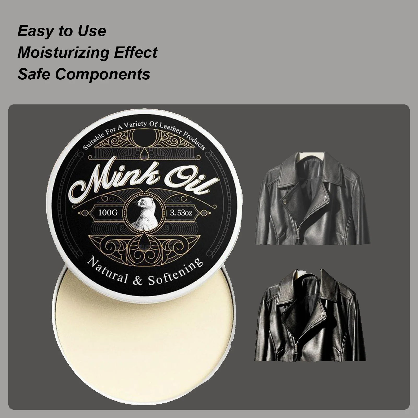 Mink Oil Paste - Conditions and Protects Leather Goods Naturally 1