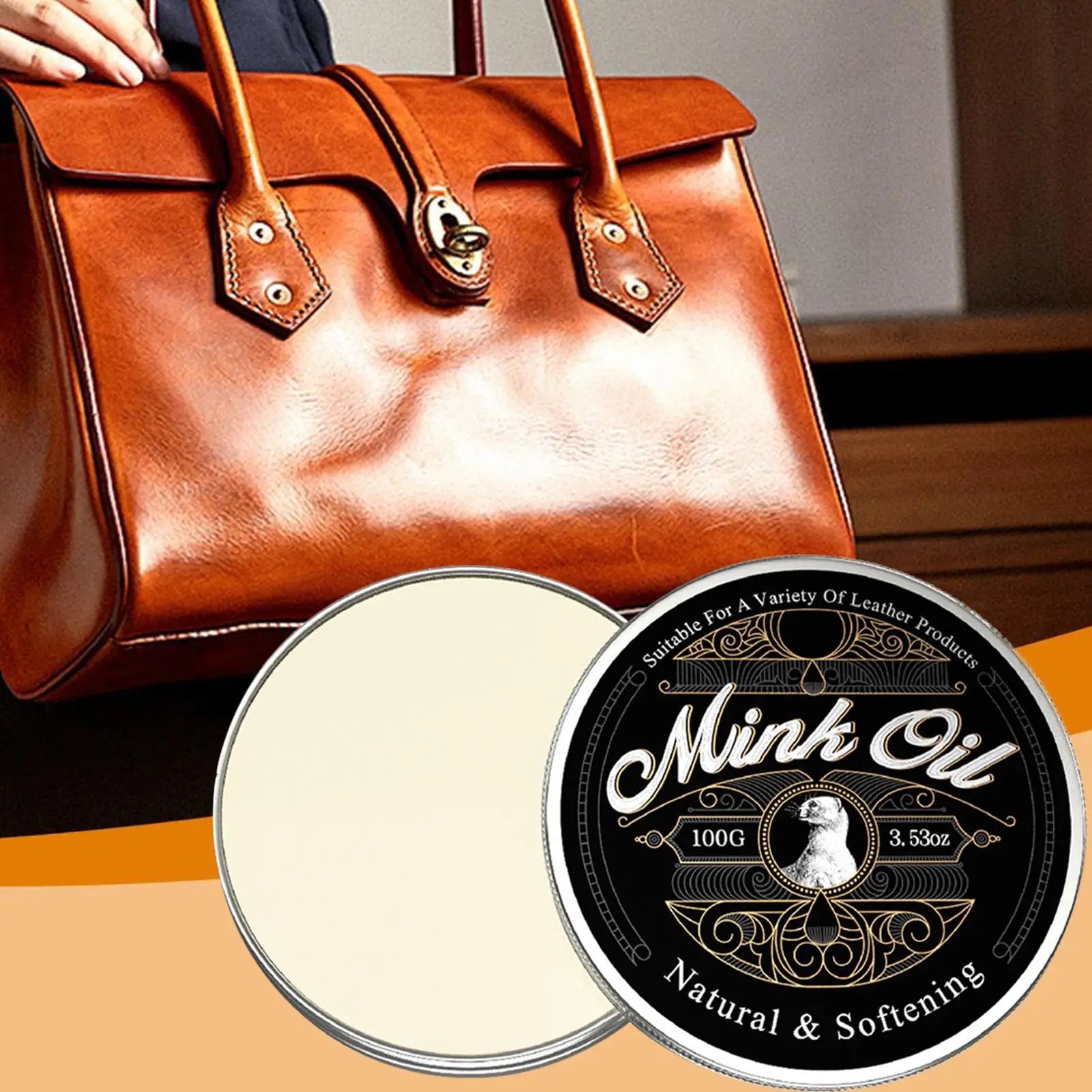 Mink Oil Paste - Conditions and Protects Leather Goods Naturally 2