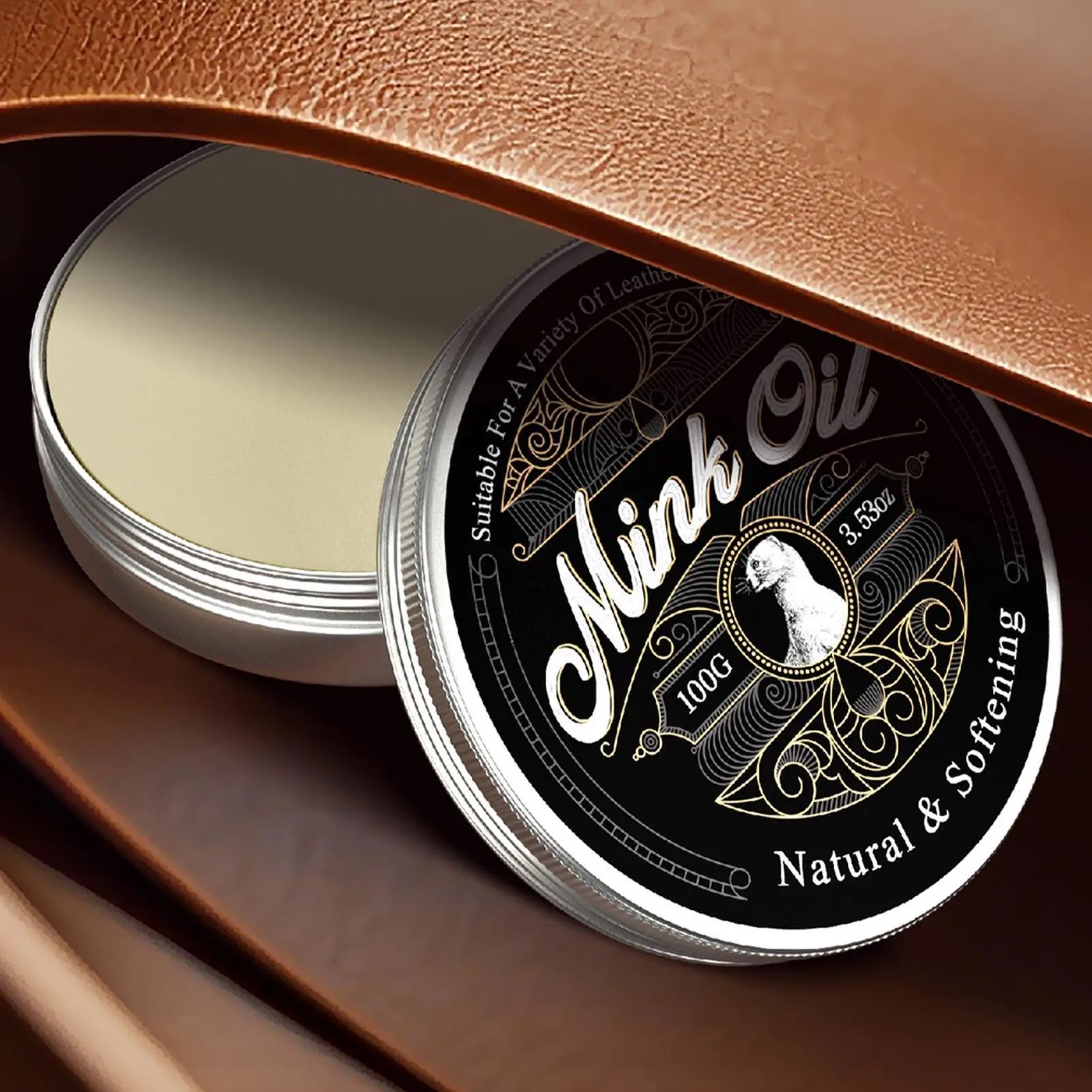 Mink Oil Paste - Conditions and Protects Leather Goods Naturally 3