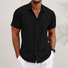 Oliver - Men's Short Sleeve Linen Shirt 2