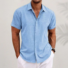 Oliver - Men's Short Sleeve Linen Shirt 4