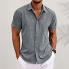 Oliver - Men's Short Sleeve Linen Shirt 7