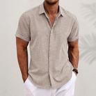 Oliver - Men's Short Sleeve Linen Shirt 9