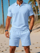 Polo-Set Men's Outfit - Casual Polo Shirt & Shorts 1