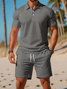 Polo-Set Men's Outfit - Casual Polo Shirt & Shorts 2