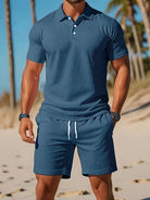 Polo-Set Men's Outfit - Casual Polo Shirt & Shorts 3