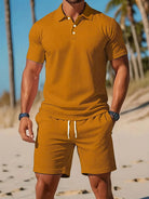 Polo-Set Men's Outfit - Casual Polo Shirt & Shorts 6