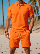 Polo-Set Men's Outfit - Casual Polo Shirt & Shorts 8