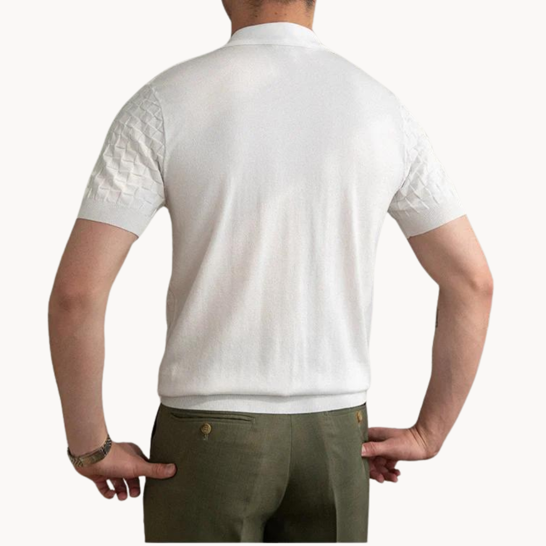 Retro-Polo Men's Slim Fit Jacquard Shirt 5