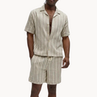 Retro-Style - Men's Polo And Short Set, Summer Wear 1