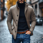 Rome-Mens Wool Overcoat - Classic Tailored Style 5