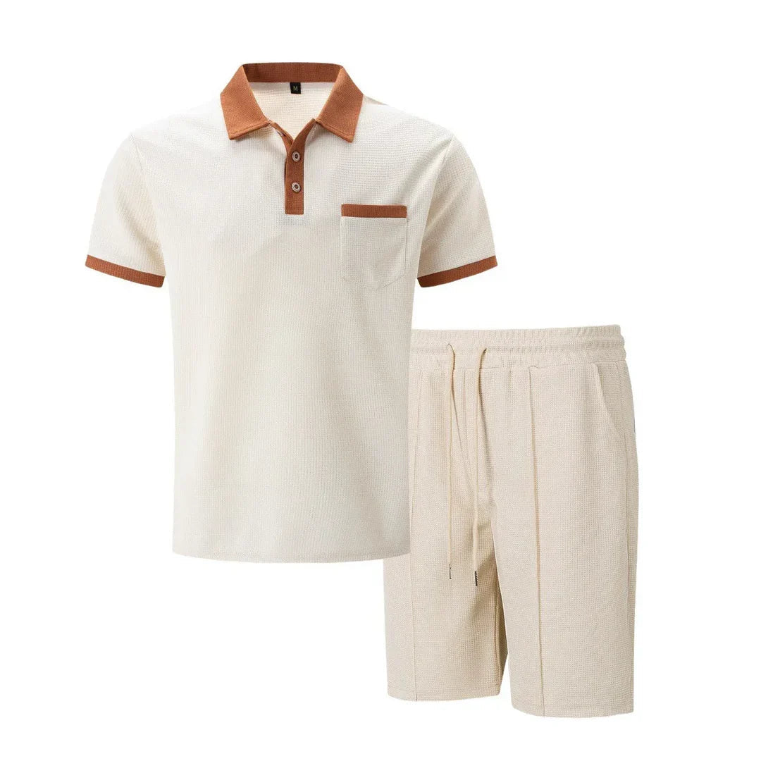 Ryan-Summer Men's Polo Shorts Set - Casual Wear 1