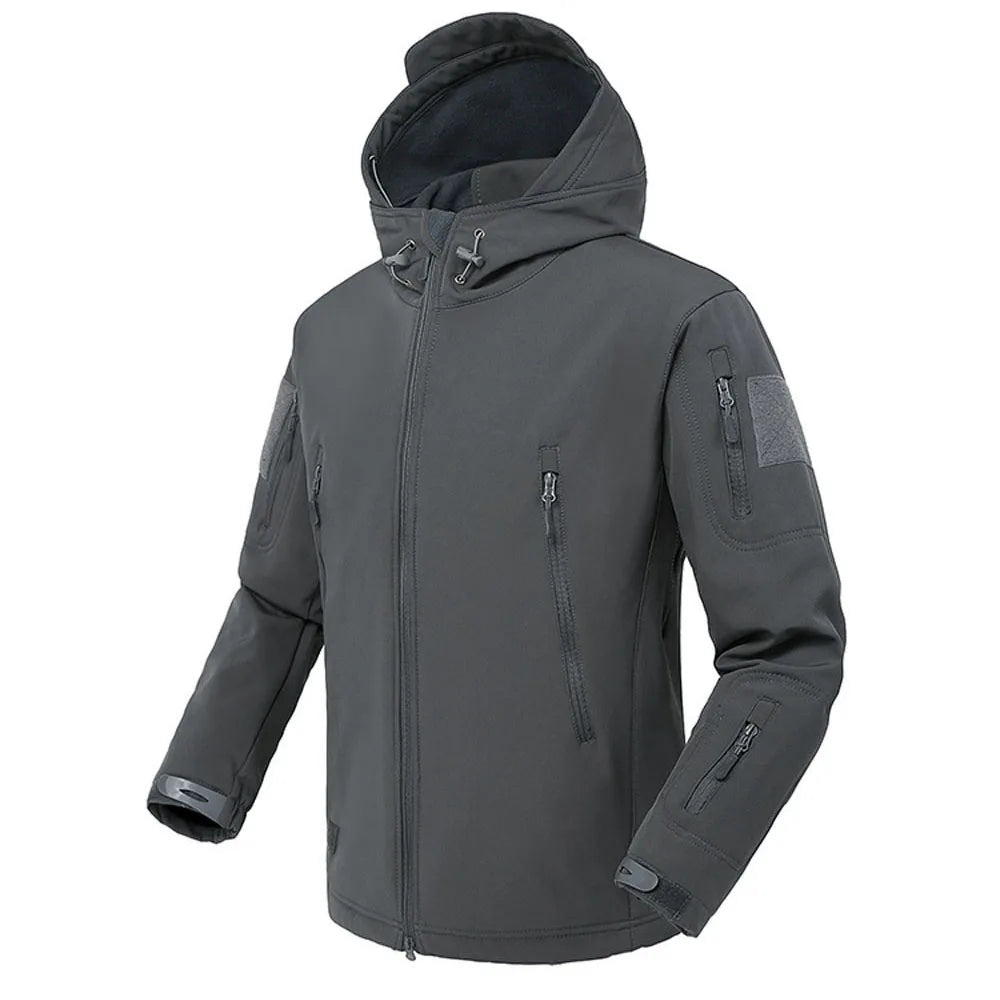 RuggedShield - Men's Waterproof Tactical Soft Shell Jacket-5