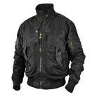UrbanGear - Men's Tactical MA-1 Jacket with Large Pockets, Army Green-3