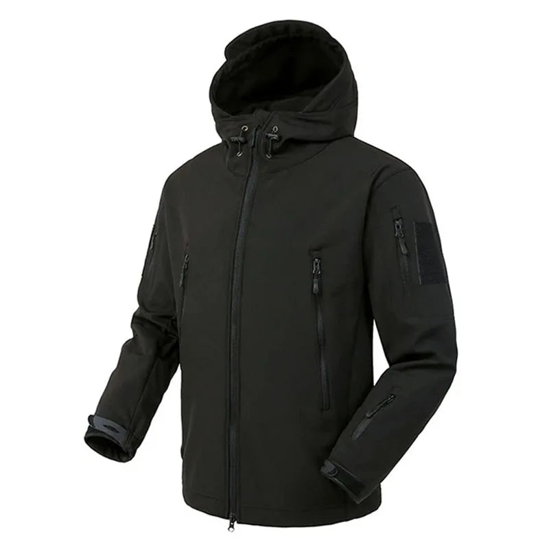RuggedShield - Men's Waterproof Tactical Soft Shell Jacket-4