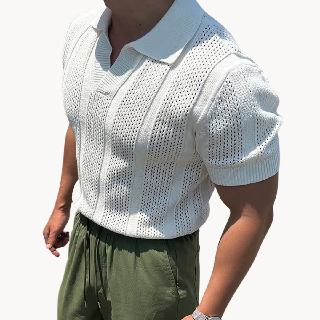 Style-Open Men's Breathable Polo Shirt - Slim Fit 4