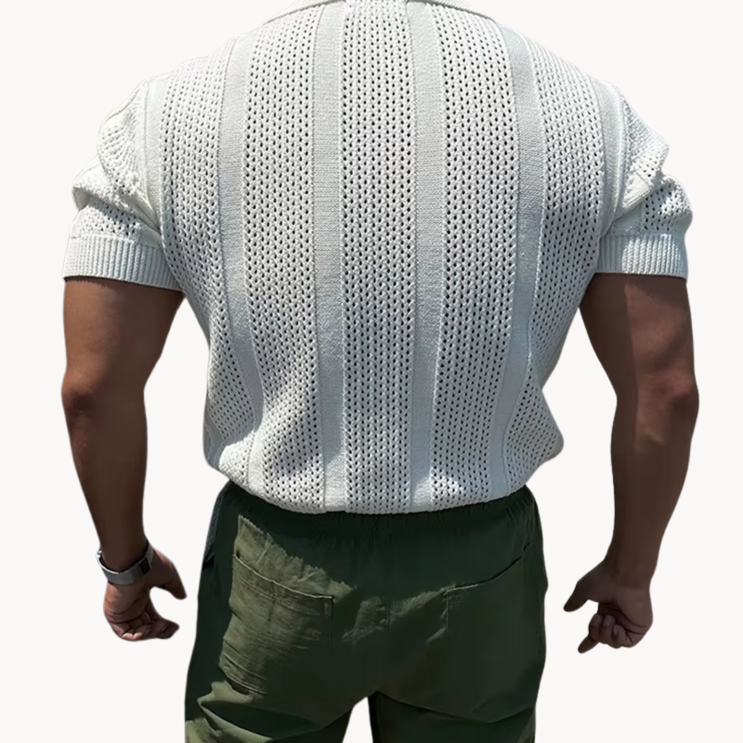 Style-Open Men's Breathable Polo Shirt - Slim Fit 5