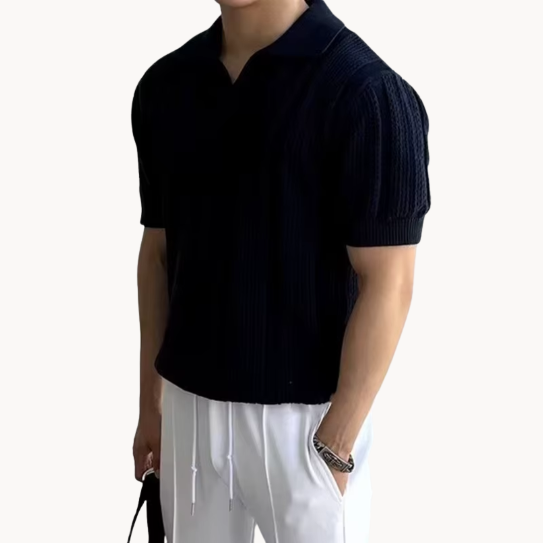 Style-Open Men's Breathable Polo Shirt - Slim Fit 9