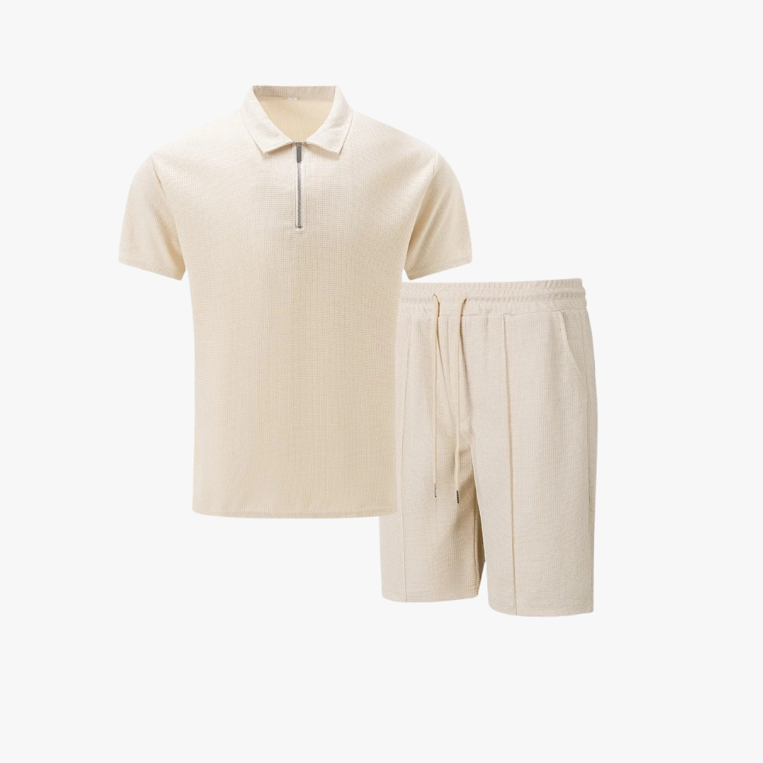 Style- Men's Co Ord Set Polo Shirt & Shorts 1