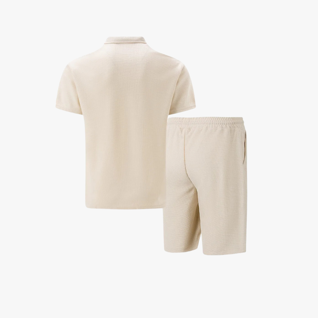 Style- Men's Co Ord Set Polo Shirt & Shorts 2