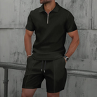 Style- Men's Co Ord Set Polo Shirt & Shorts 3