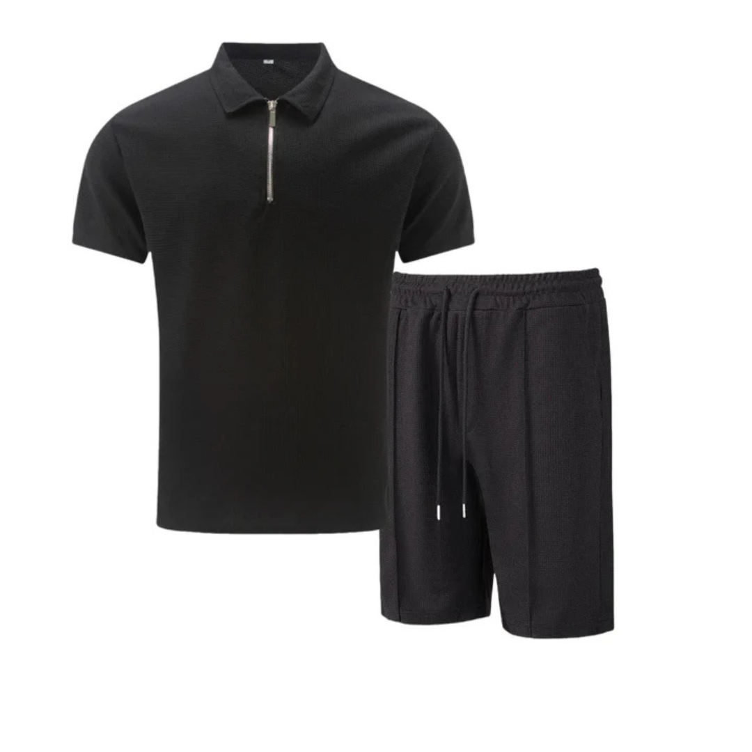 Style- Men's Co Ord Set Polo Shirt & Shorts 4