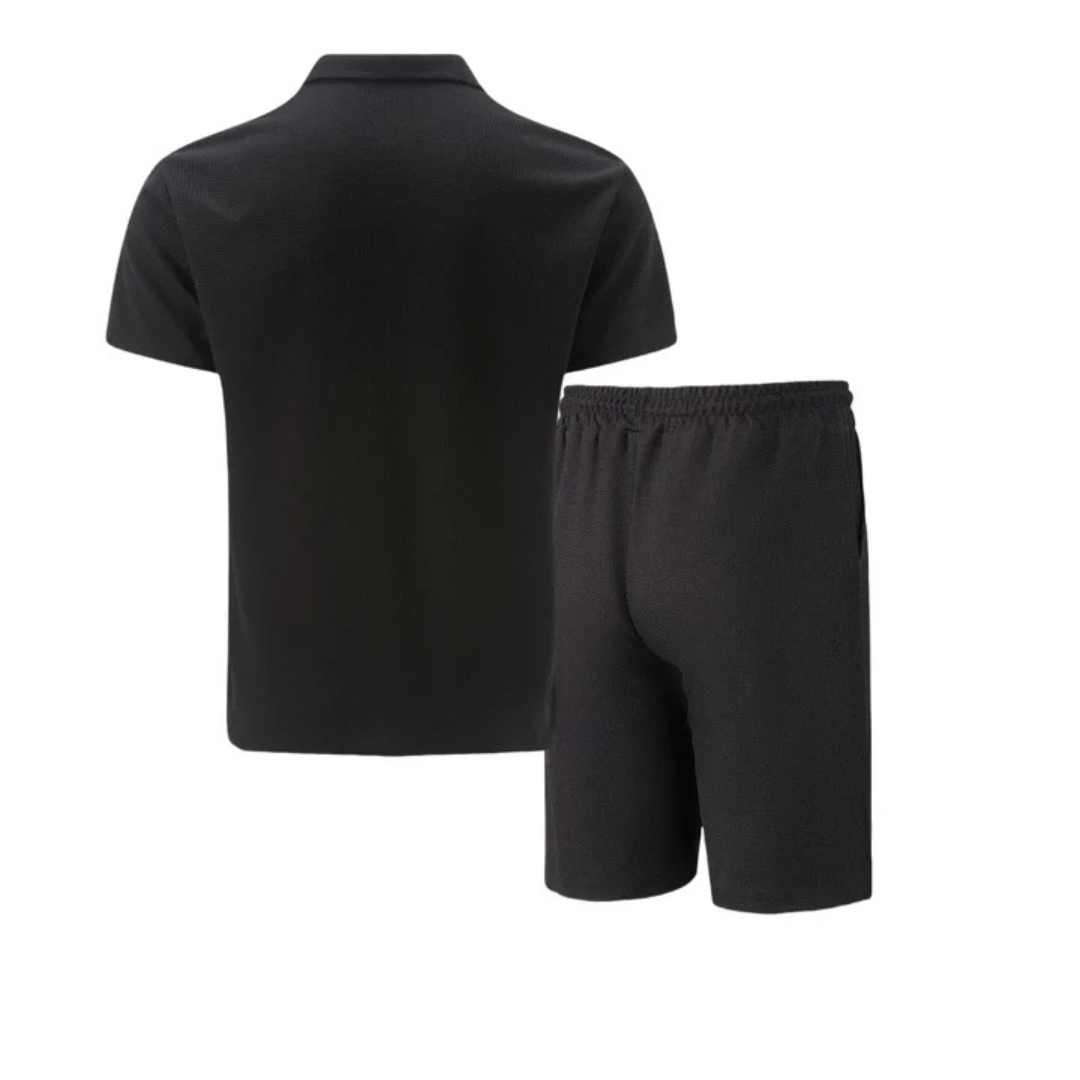 Style- Men's Co Ord Set Polo Shirt & Shorts 5