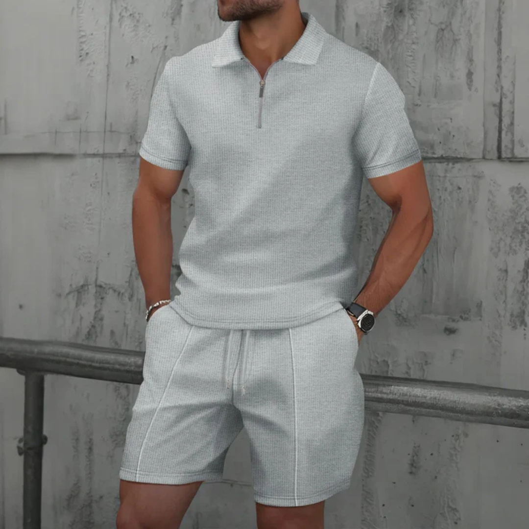 Style- Men's Co Ord Set Polo Shirt & Shorts 6