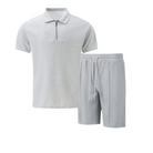 Style- Men's Co Ord Set Polo Shirt & Shorts 7